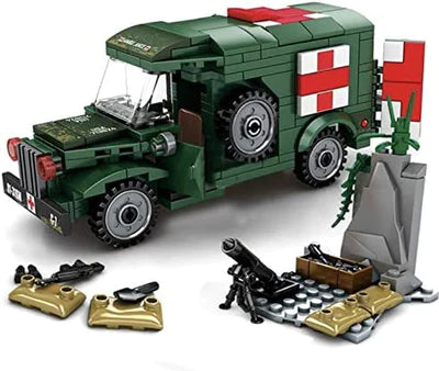 WW2 Ambulance Building Blocks Toy Bricks Set