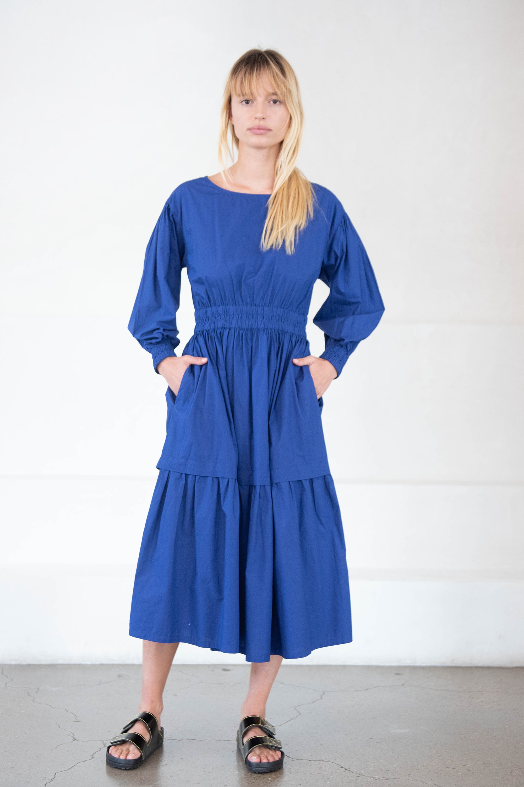 ESTRELLA MIDI DRESS, ultra marine blue