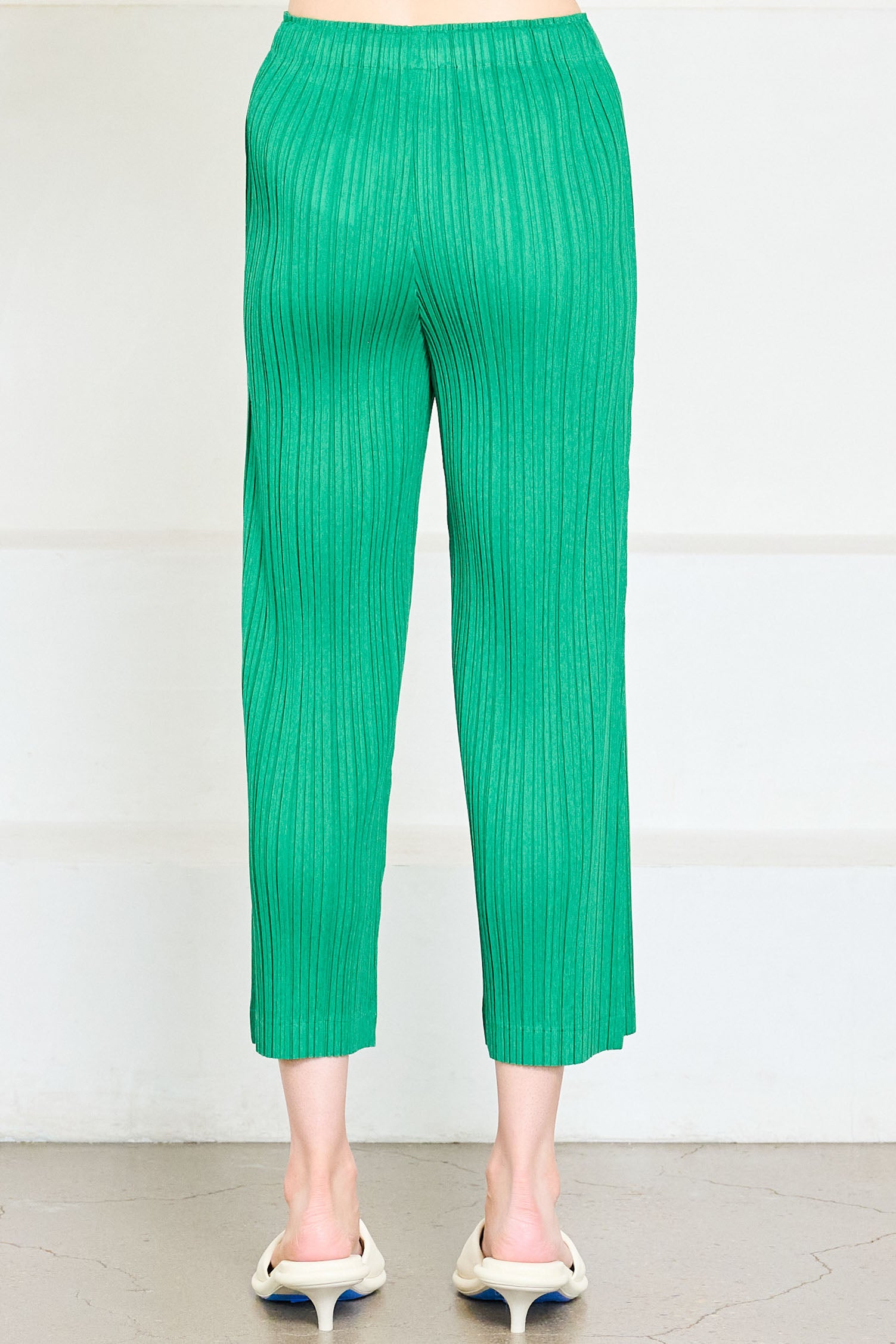 PLEATS PLEASE ATLAS PANTS TURQUOISE