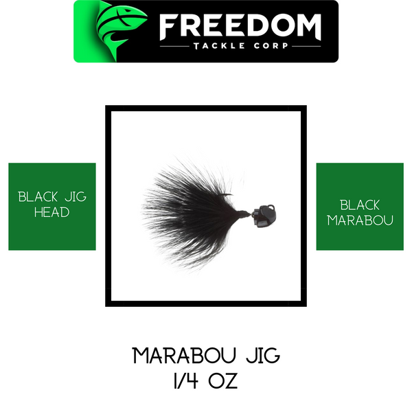 FREEDOM TACKLE Marabou Jig 1/8 oz – Tackle Terminal