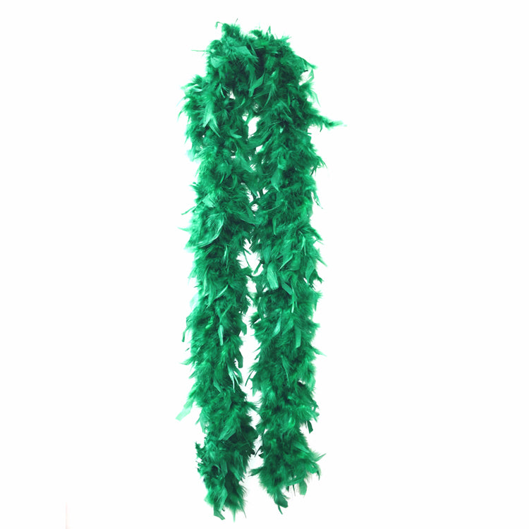 Buy Feather Boas: Bulk Green Plush Feather Boas | FeatherBoaShop.com