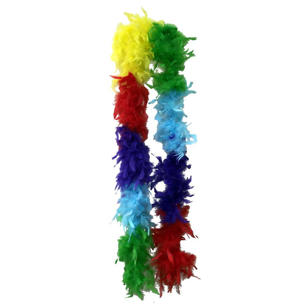Lightweight Rainbow Feather Boa: Multi-colored | FeatherBoaShop.com