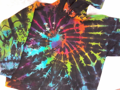 Pastel Dominant Rainbow Hoodie – Aura Tie-Dye on-line store
