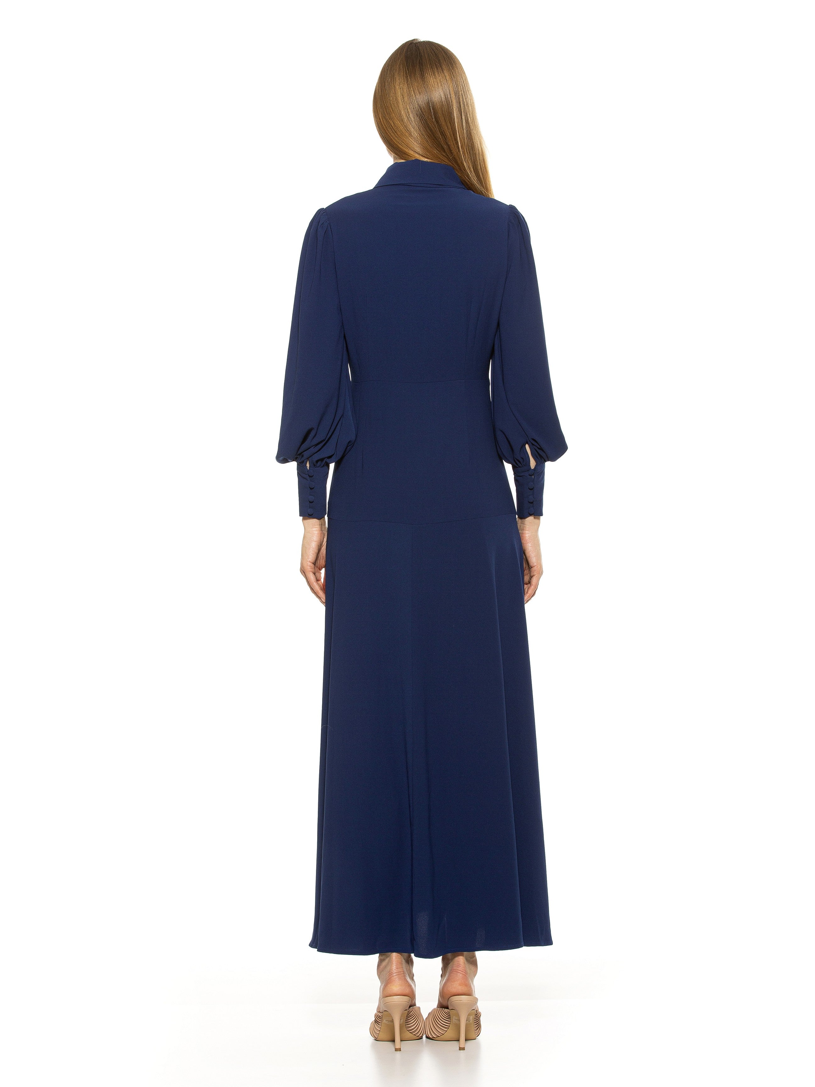 Button-Front Maxi Shirtdress