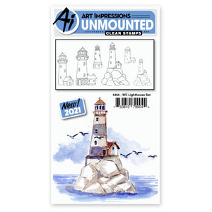 Art Impressions Stamp "WC Lighthouse Set" #5466 750810799044