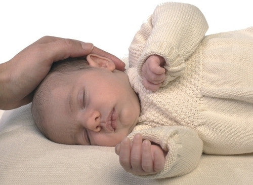 Natural Terracotta Baby Girl Bust H 26cm - CBAM
