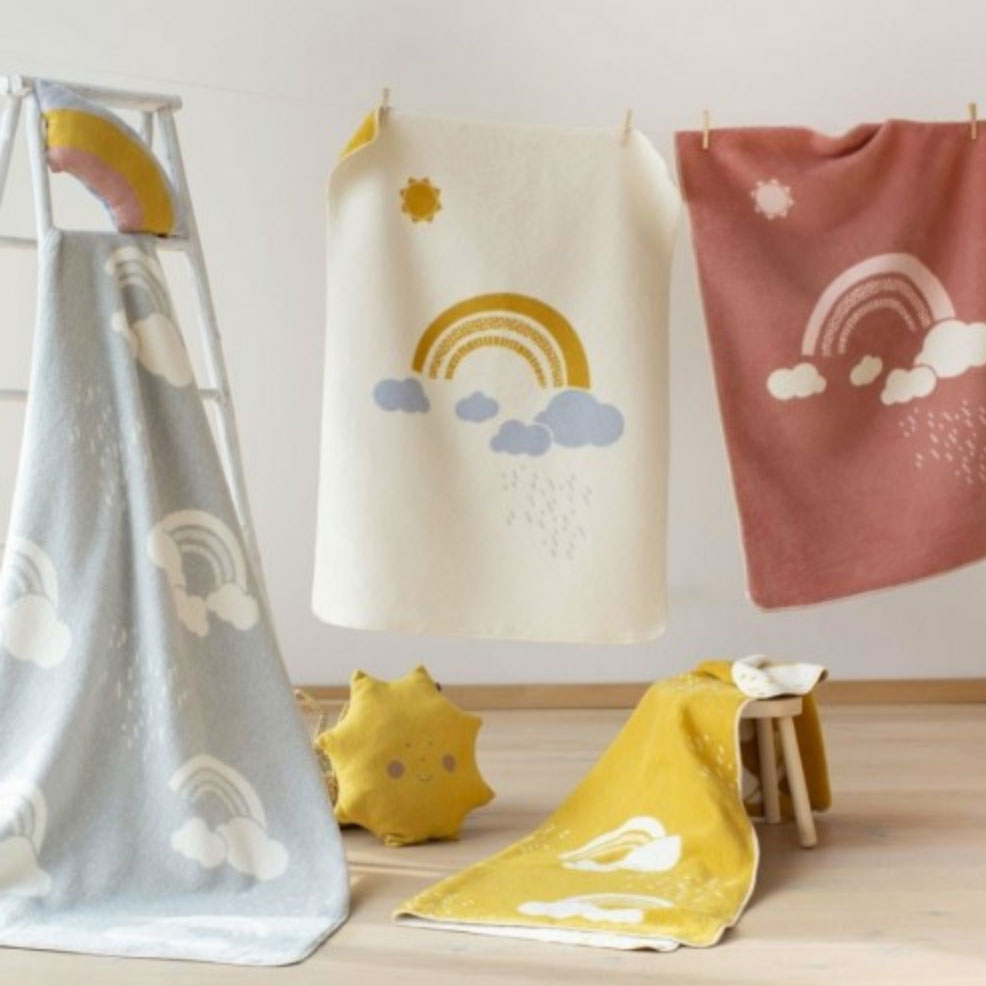 Luxury Baby Blankets by David Fussenegger at Bonjour Baby Baskets