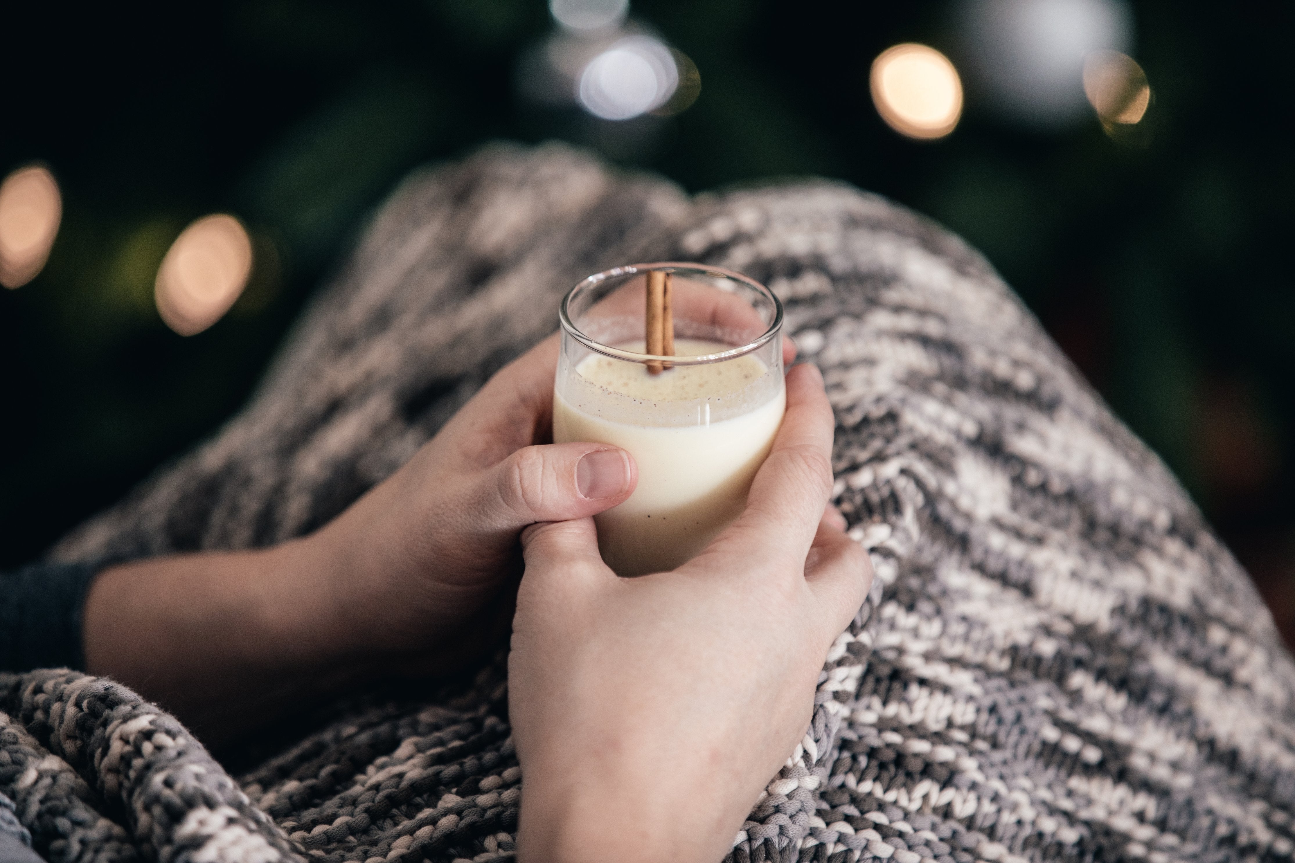 Relaxing with Eggnog in preparation for the Holidays!! Blog Post by Bonjour Baby Baskets, luxury baby gifts 