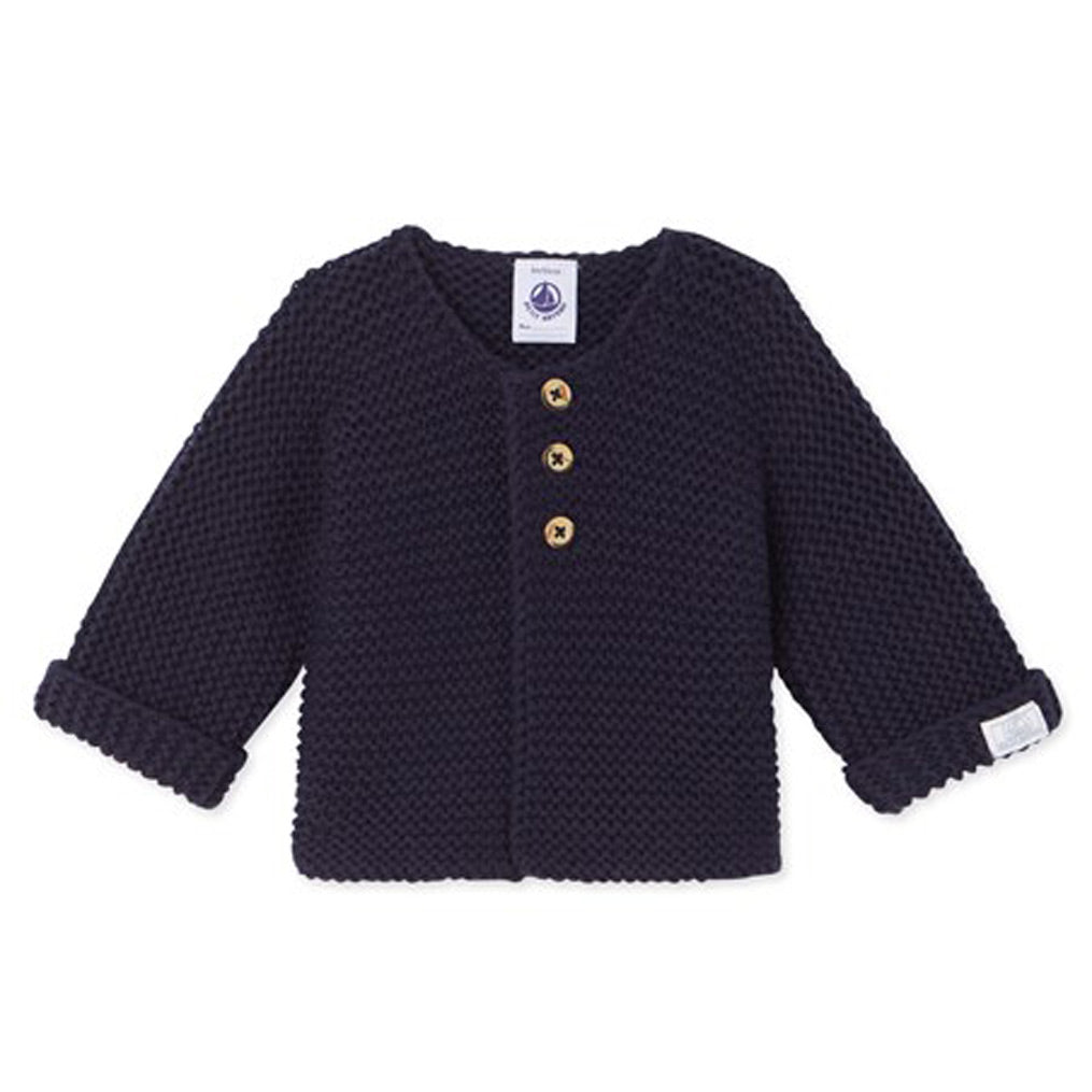 Petit Bateau Knitted Sweater - Navy – Bonjour Baby Baskets - Luxury ...