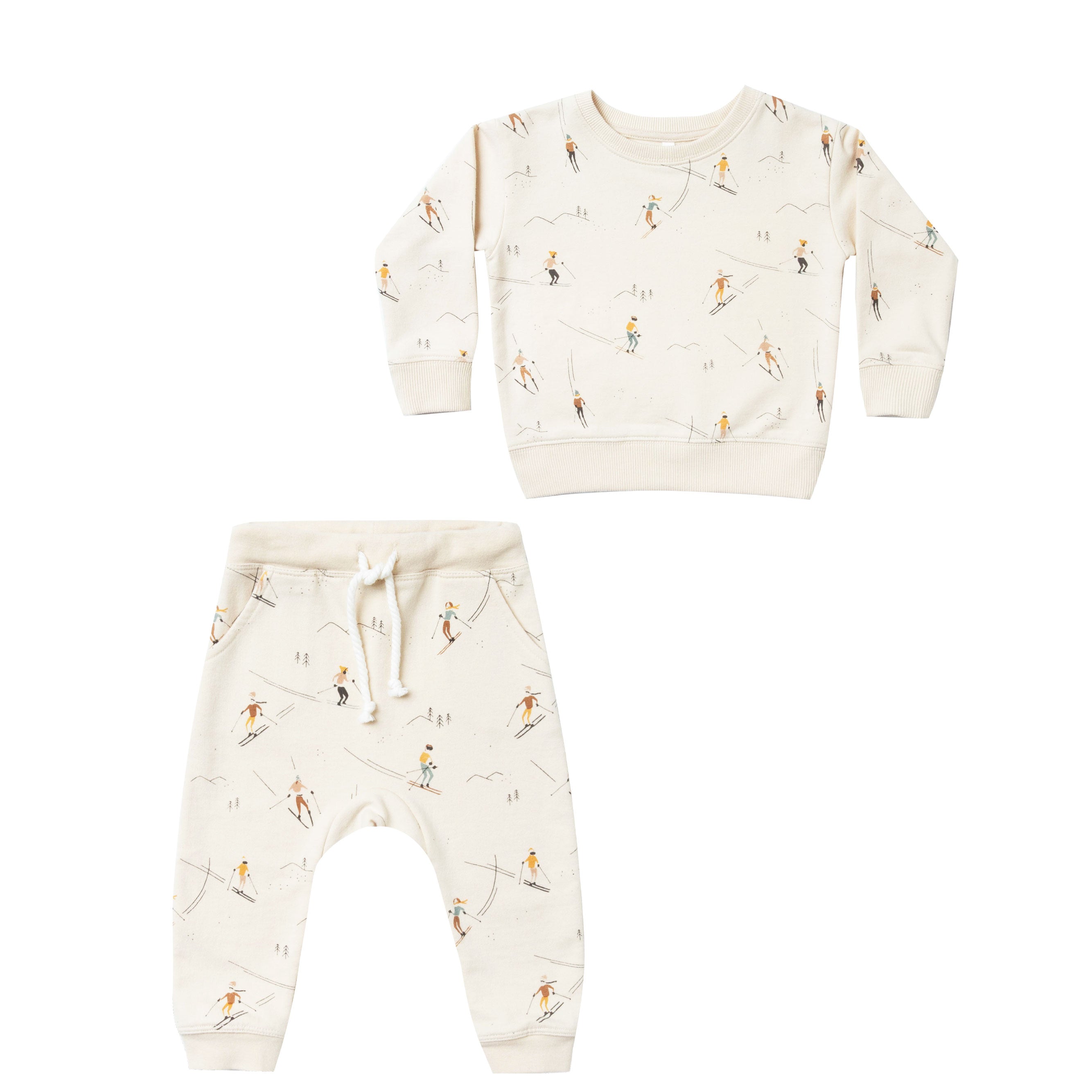 Ski Sweatshirt and sweatpants by Rylee and Cru at Bonjour Baby Baskets ...