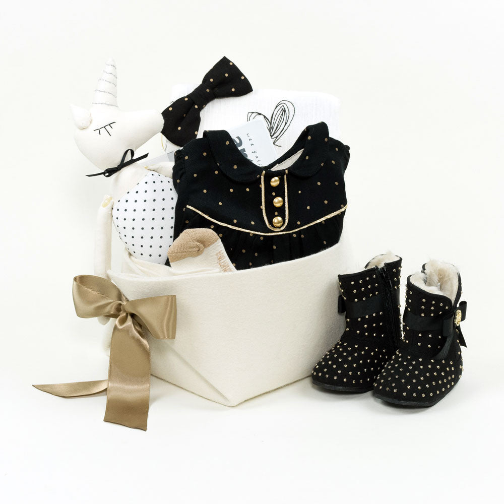 Louis Louise Baby Girl Gift Basket with Michael Kors boots – Bonjour Baby  Baskets - Luxury Baby Gifts
