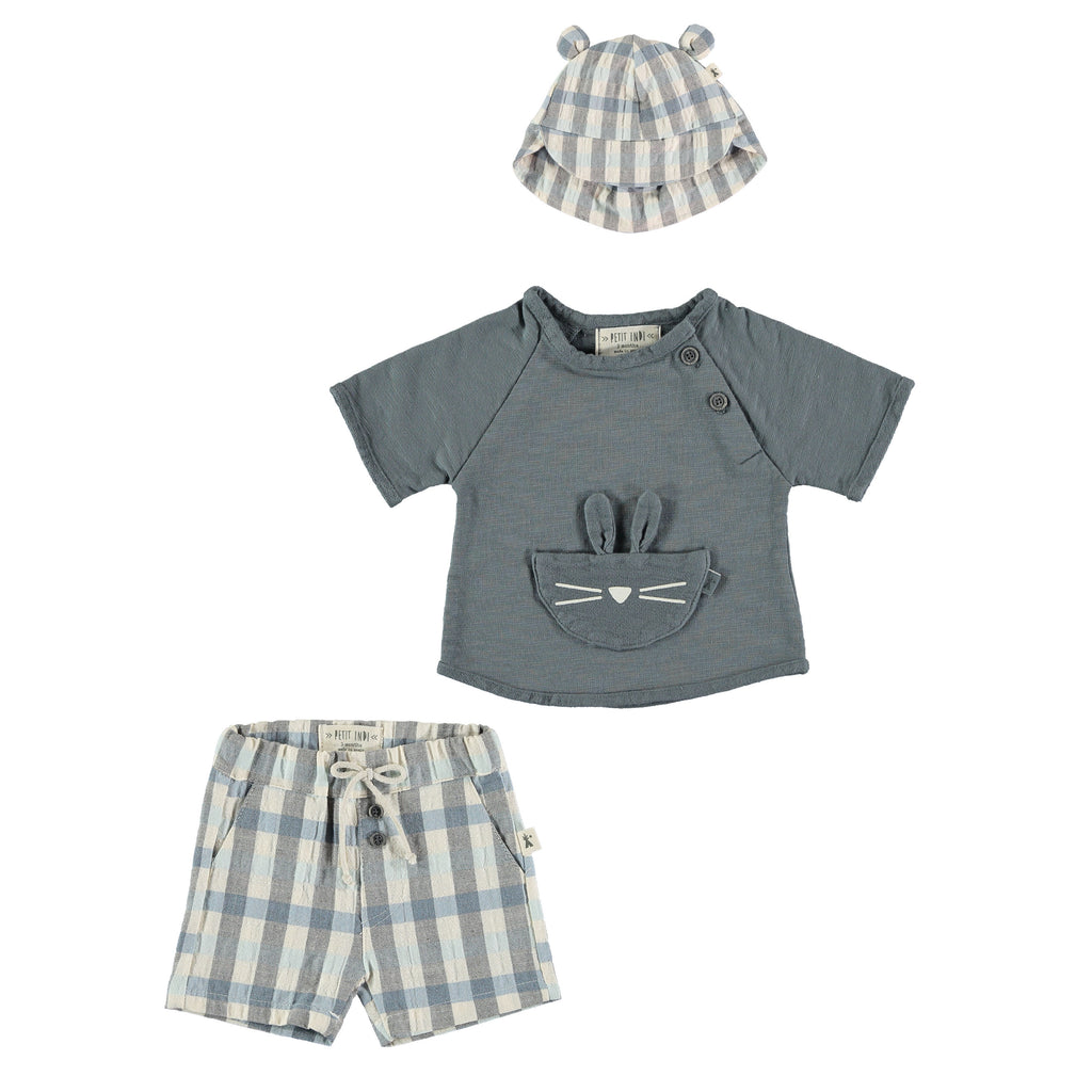 Baby Summer 3 piece's set by Petit Indi, Luxury Baby Gifts at Bonjour ...