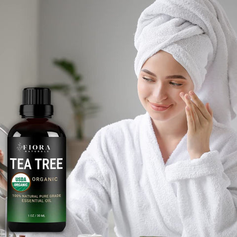 Women using tea tree oil