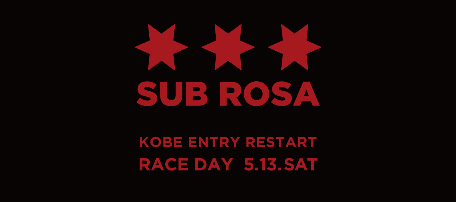 【5/13開催】SAYSKY SUB ROSA RACE KOBE 2023 MAY