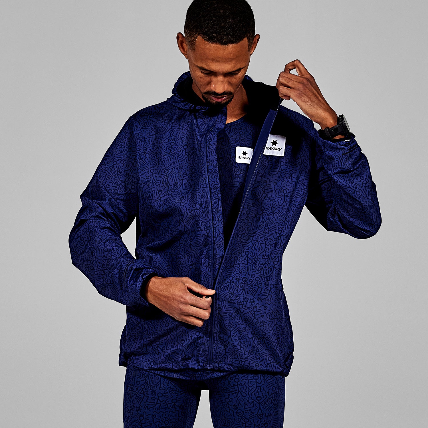 ランニングジャケット LMRJA01c1014 Cc Pace Jacket - Blue [メンズ]