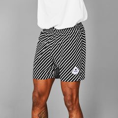 ランニングショーツ LMRSH03c003 Pace Shorts 5inch - Black/White Stripe [メンズ]