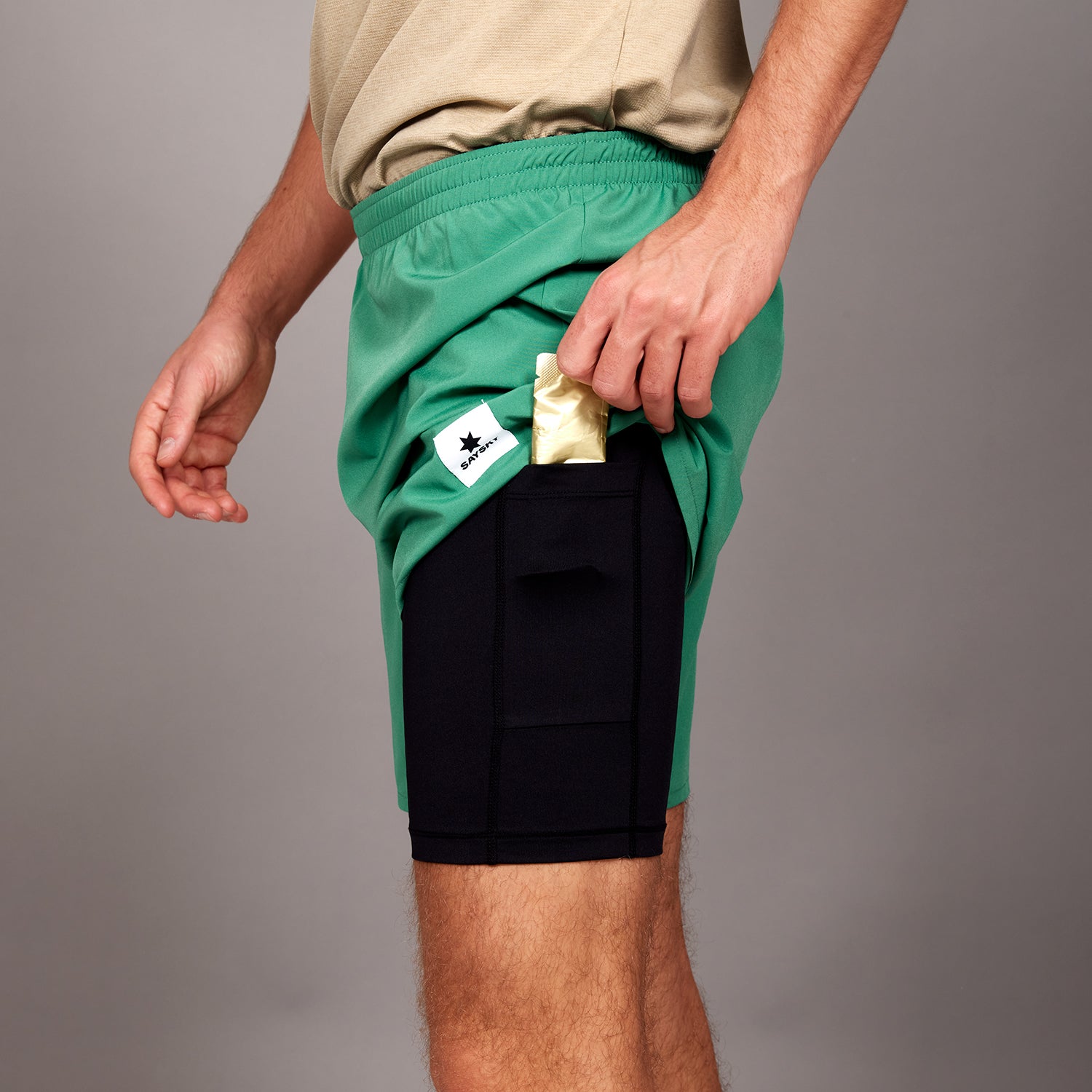 ランニングショーツ LMRSH20c304 Pace 2-in-1 Shorts 5inch - Green [メンズ]