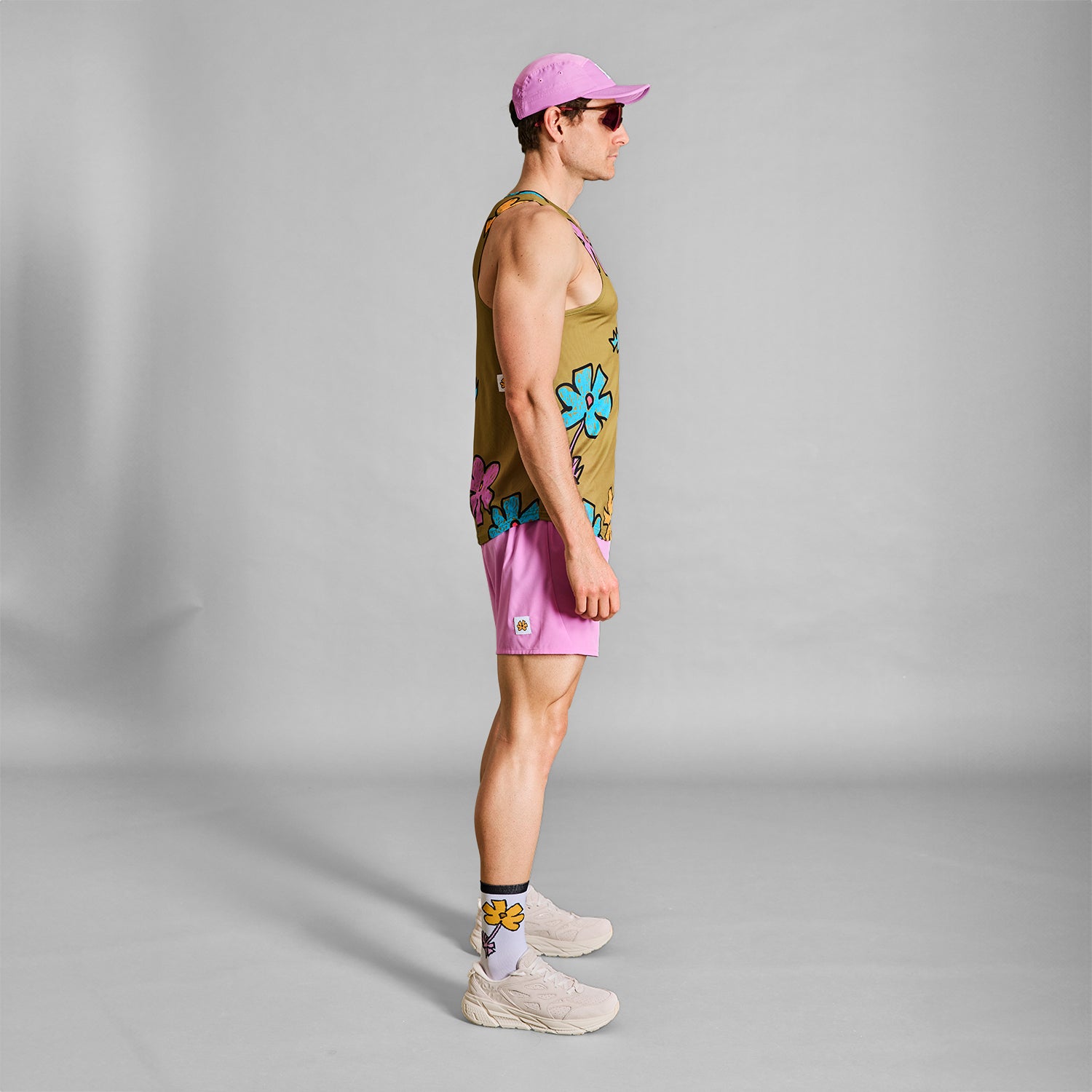 レースシングレット LMRSI06c1017 Flower Combat Singlet - Yellow [メンズ]