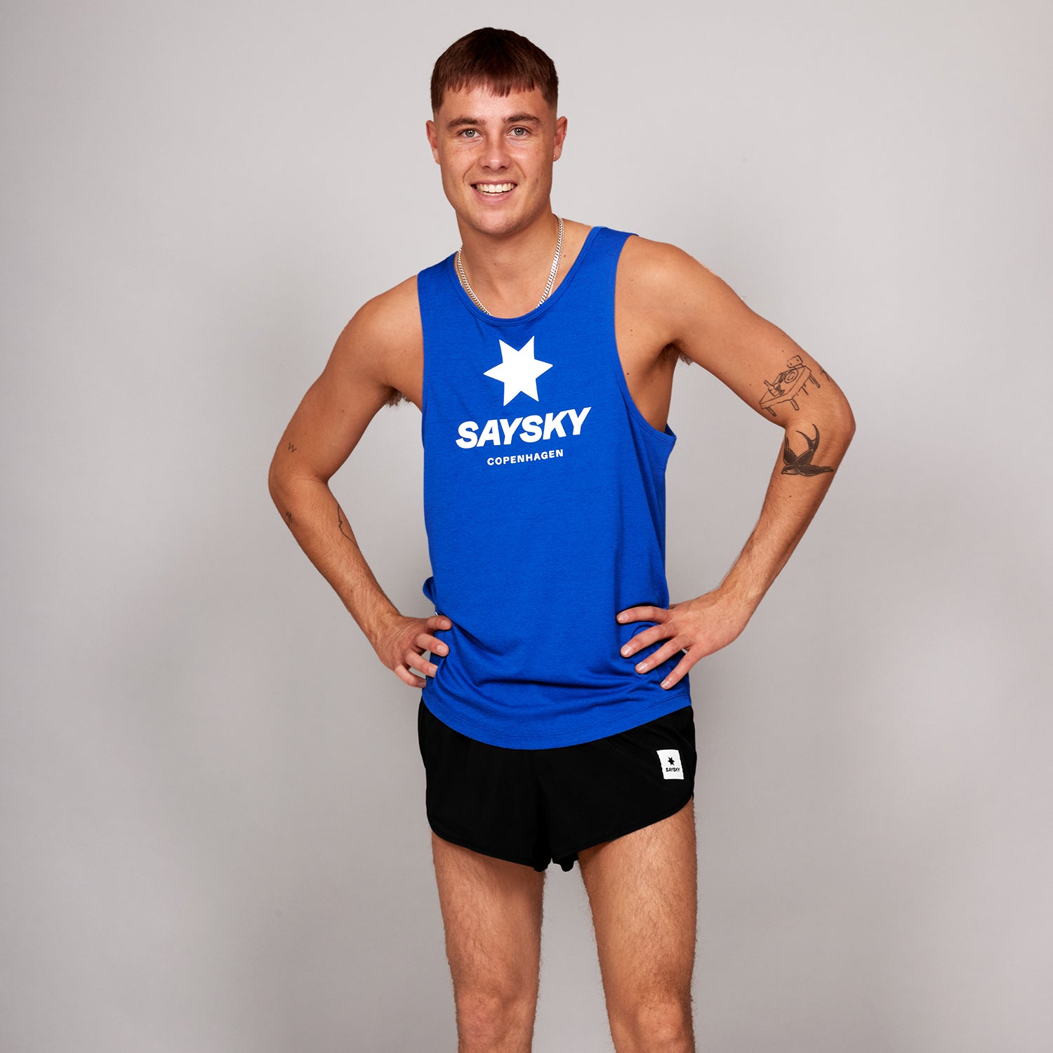 レースシングレット LMRSI30c2004 Logo Combat Singlet - Blue [メンズ]