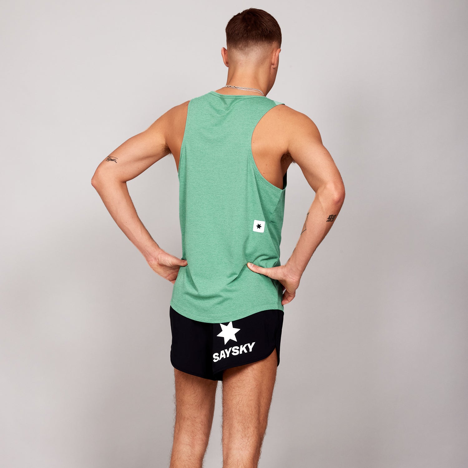 レースシングレット LMRSI30c3004 Logo Combat Singlet - Green [メンズ]