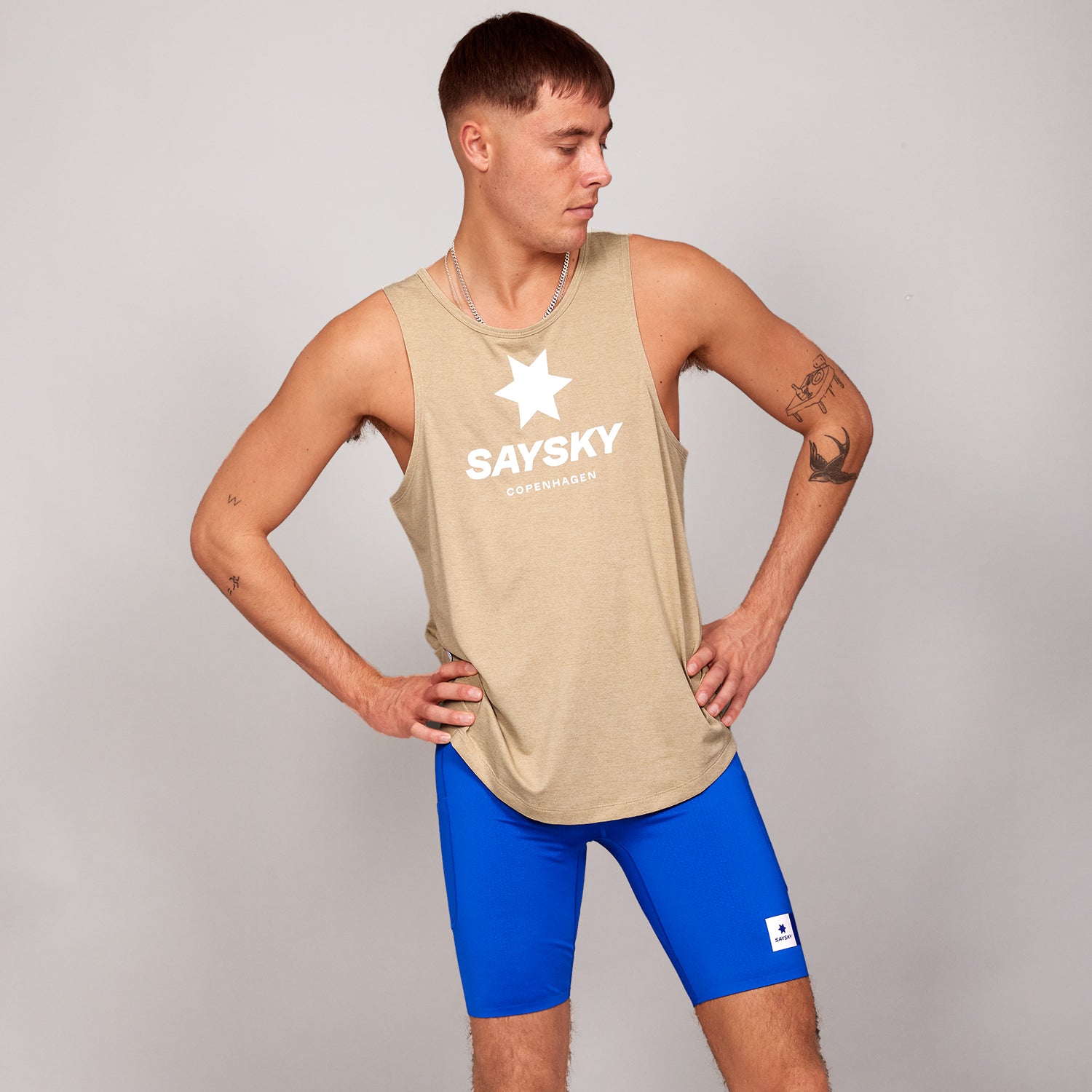 レースシングレット LMRSI30c8001 Logo Combat Singlet - Sand [メンズ]