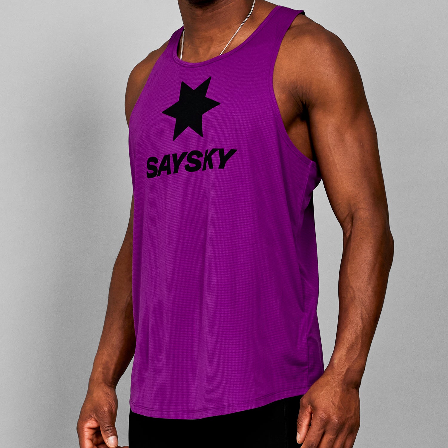 レースシングレット LMRSI60c703 Logo Flow Singlet - Purple [メンズ]