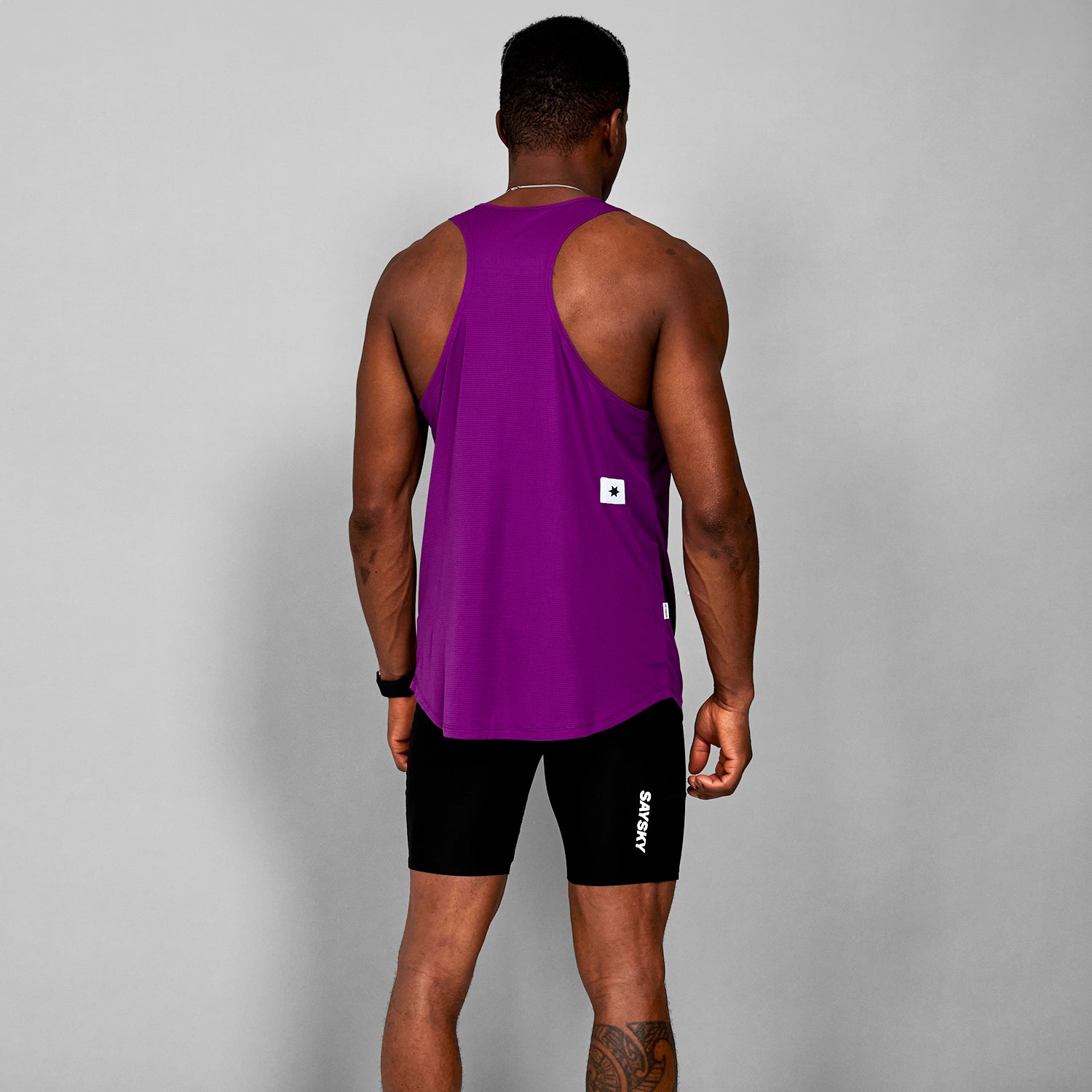 レースシングレット LMRSI60c703 Logo Flow Singlet - Purple [メンズ]