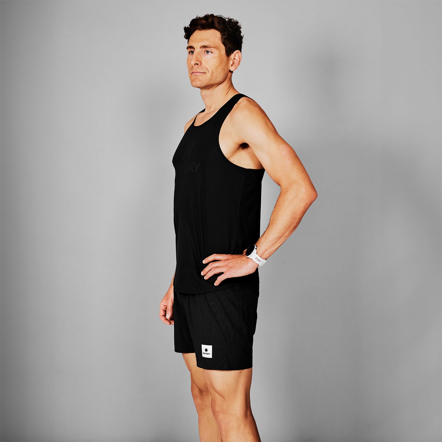 レースシングレット LMRSI60c902 Logo Flow Singlet - Black [メンズ]