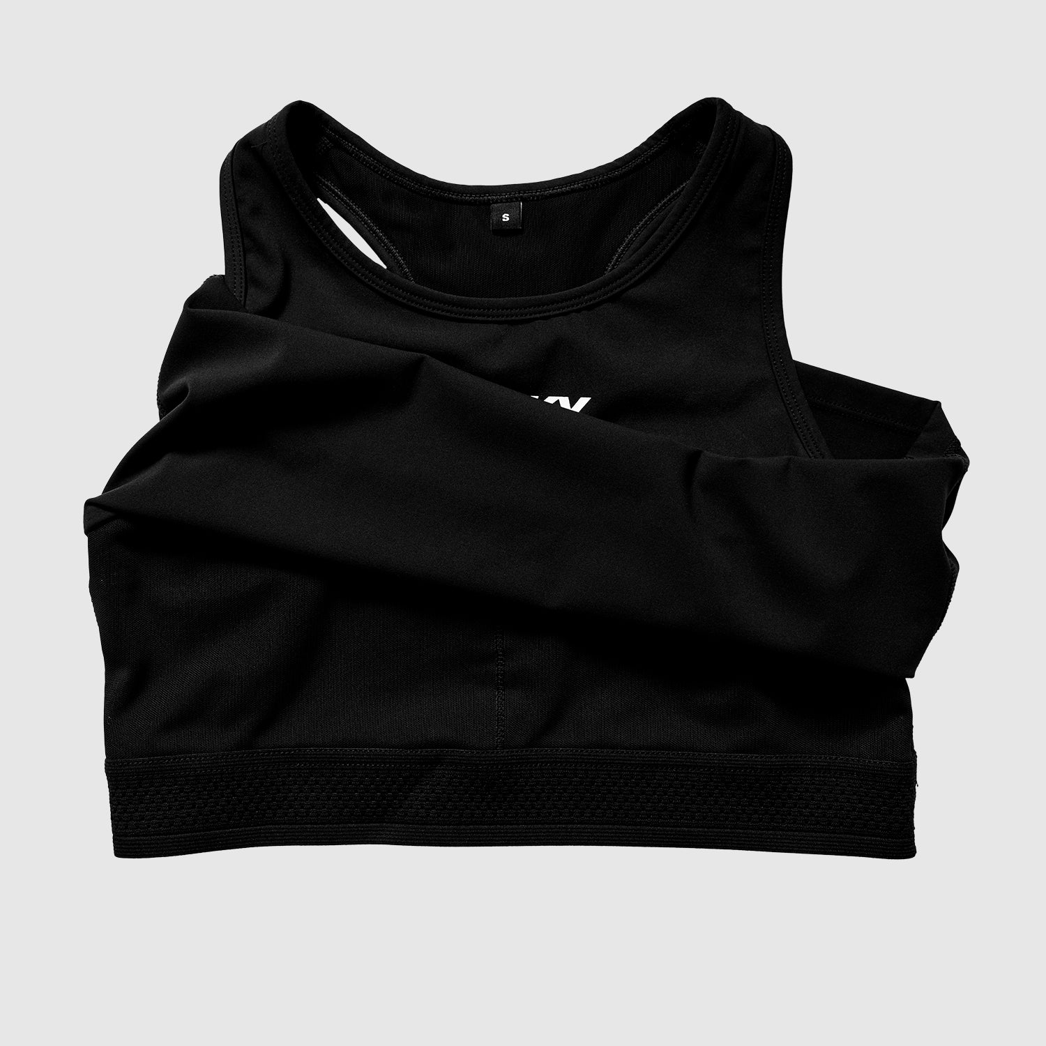 スポーツウェア LWRSB61c901 W Flow Race Crop Top - Black [レディーズ]