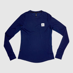 ランニングTシャツ(ロングスリーブ) KWRLS01c2001 Wmns Flow Longsleeve - Blue [レディーズ]