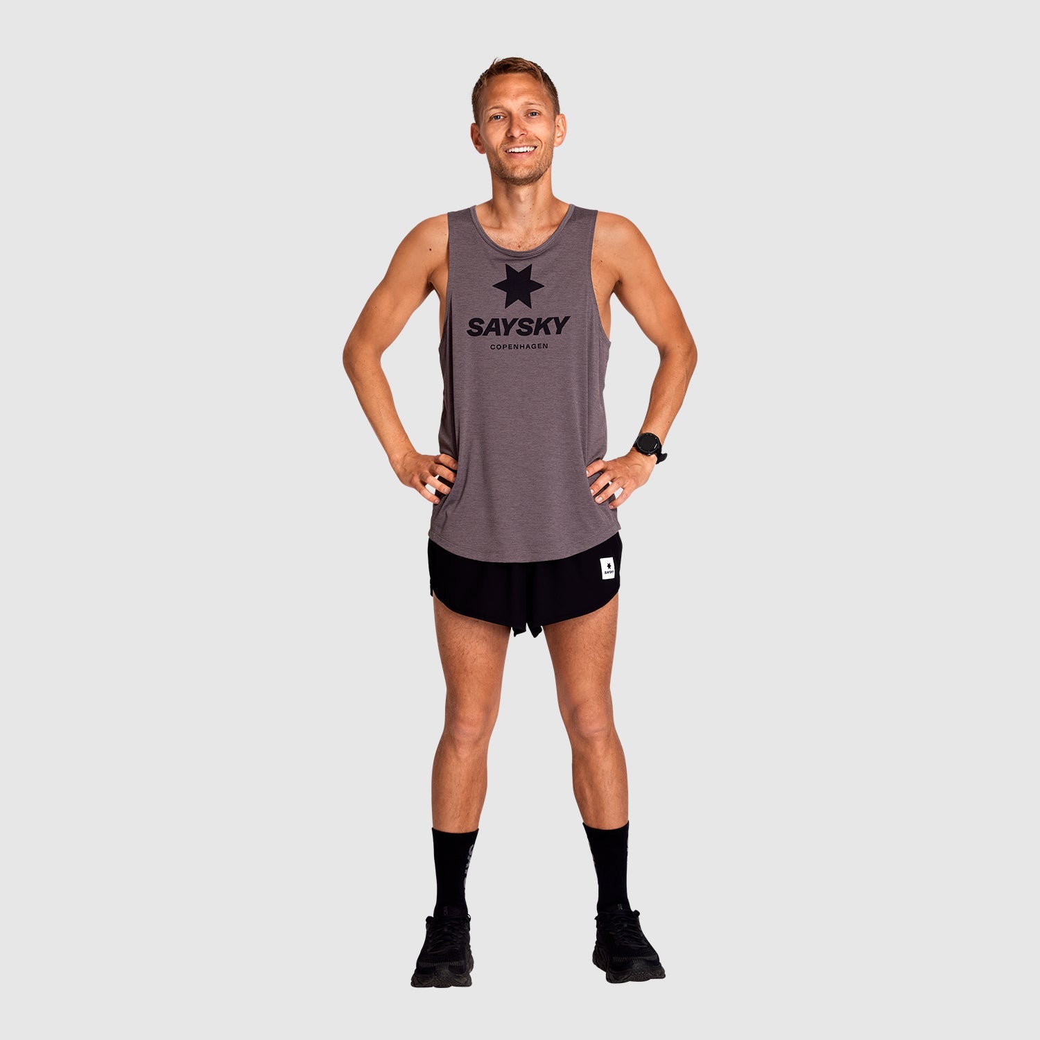 レースシングレット KMRSI01c7003 Logo Combat Singlet - Purple [メンズ]