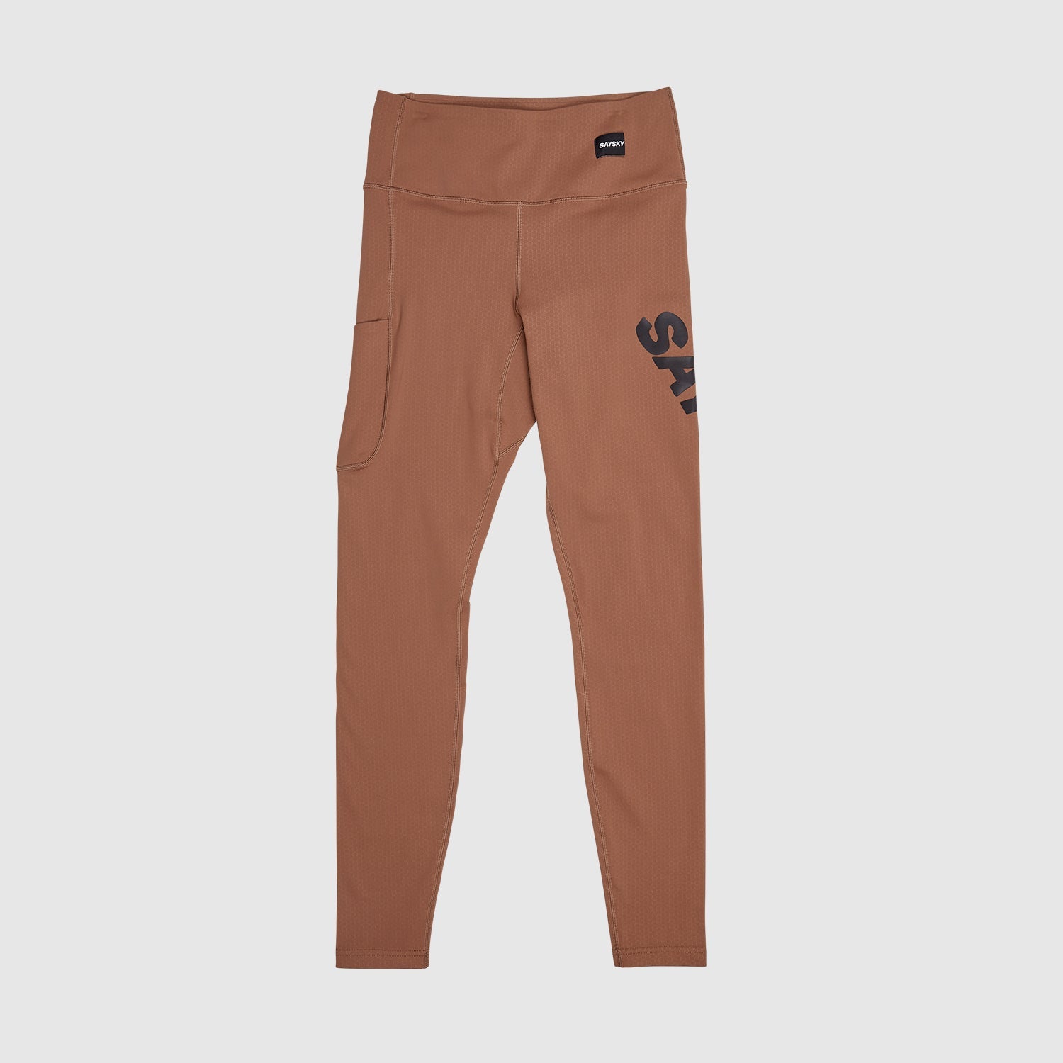 ロングタイツ KWRLT02c702 Wmns Logo Pace+ Long Tights - Brown [レディーズ]