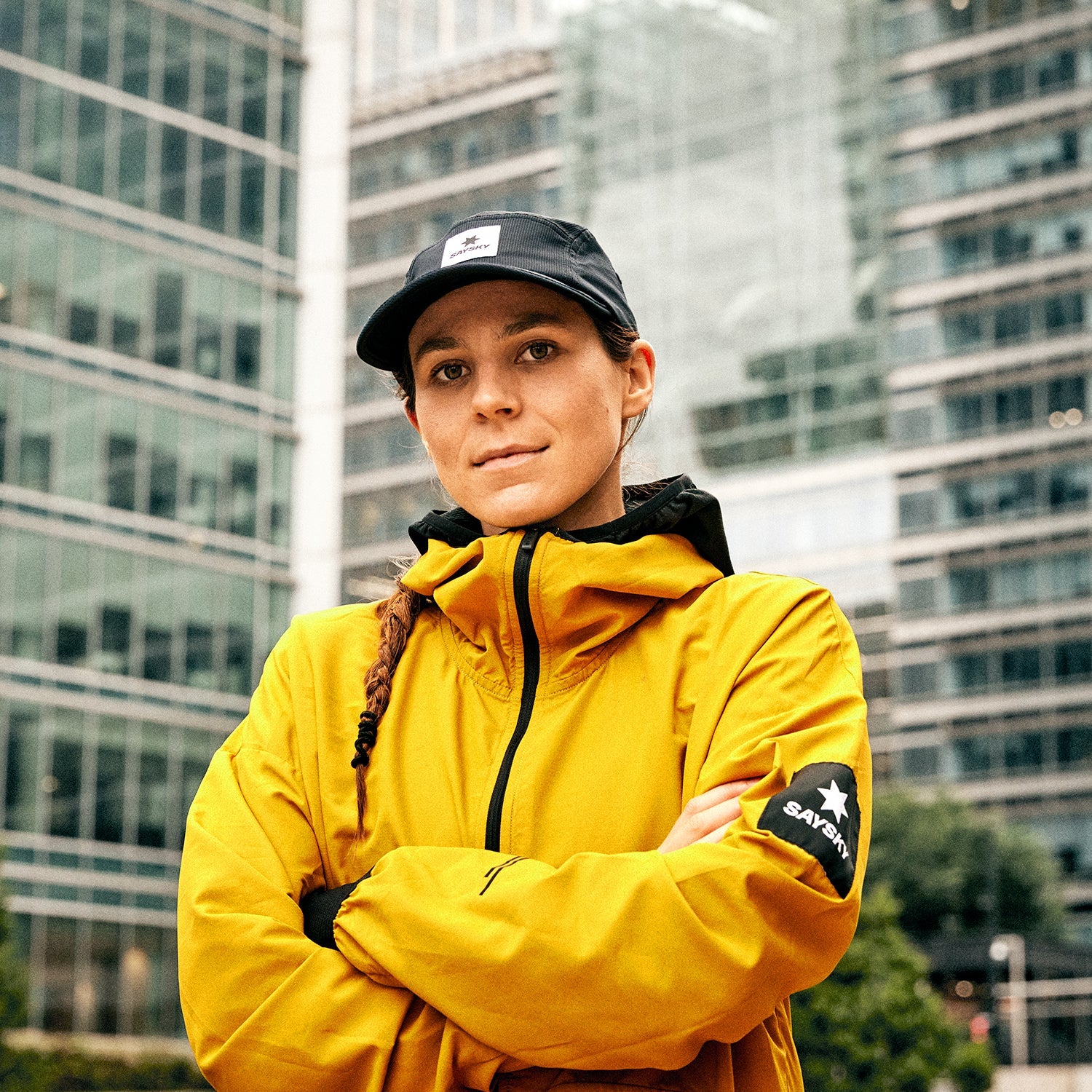 ランニングアノラック KMRJA03c402 Pace Anorak - Yellow [メンズ]