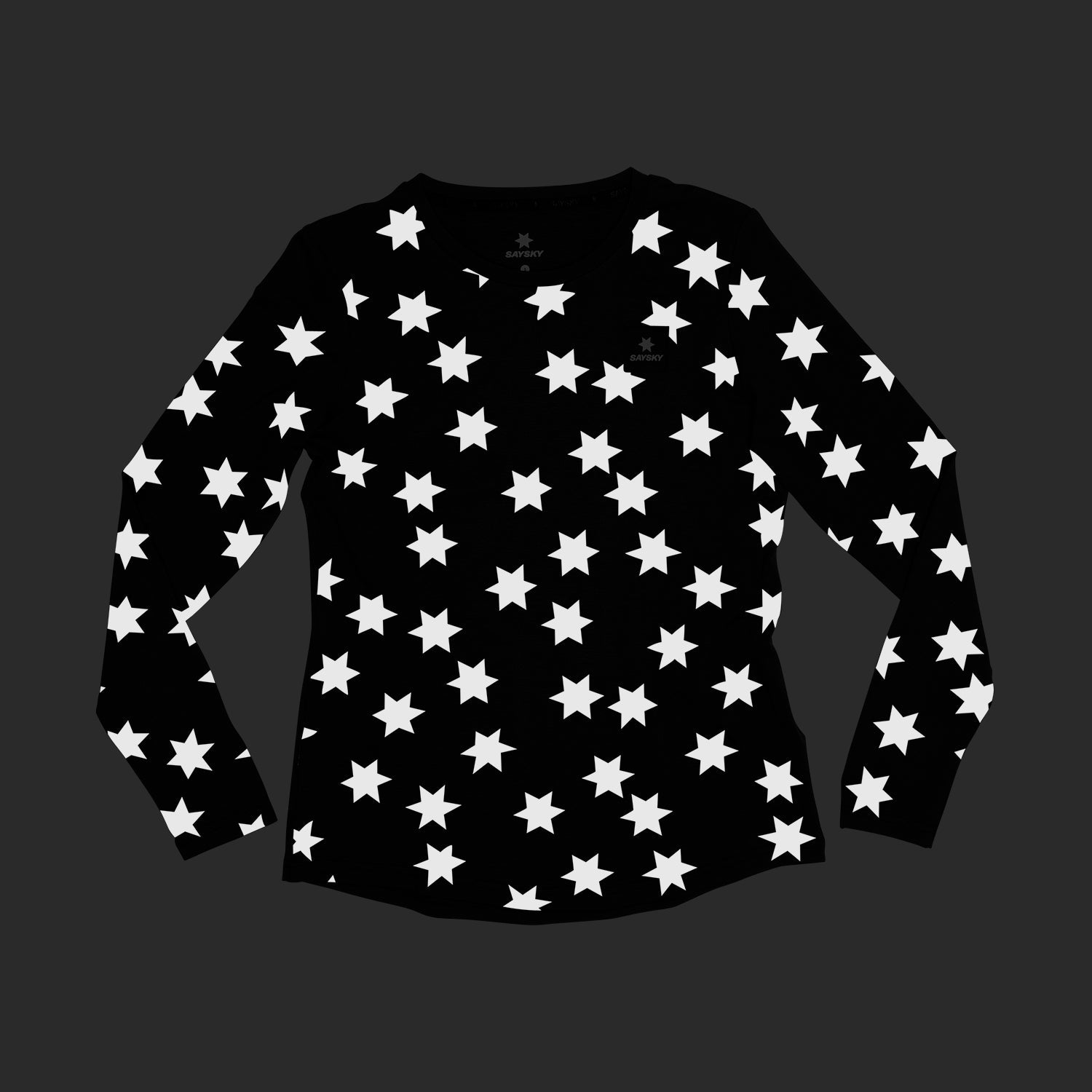 ランニングTシャツ(ロングスリーブ) KWRLS03c1009 Wmns Star Reflective Pace Longsleeve - Black [レディーズ]