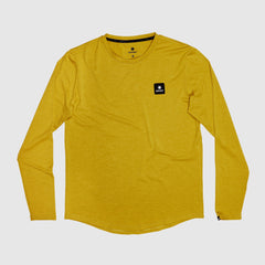 ランニングTシャツ(ロングスリーブ) KMRLS04c4002 Statement Pace Longsleeve - Yellow [メンズ]