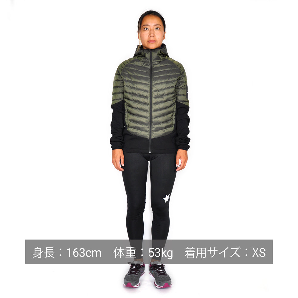 ランニングジャケット GMRJA07 Blaze Hybrid Jacket - Olive Iridescent Green/Black  [ユニセックス]