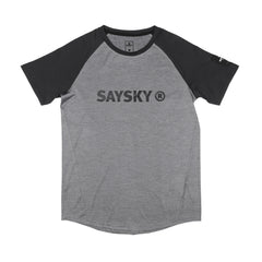 ランニングTシャツ GMRSS11 Reg Pace Tee - Light Grey/Dark Grey Melange [ユニセックス]