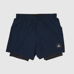 ランニングショーツ IMRSH05 2-in-1 Shorts - Sky Captain Dark Blue/Black [ユニセックス]