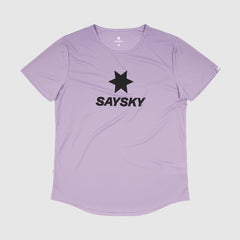 ランニングTシャツ JMRSS21c701 Logo Flow T-shirt - Purple [メンズ]