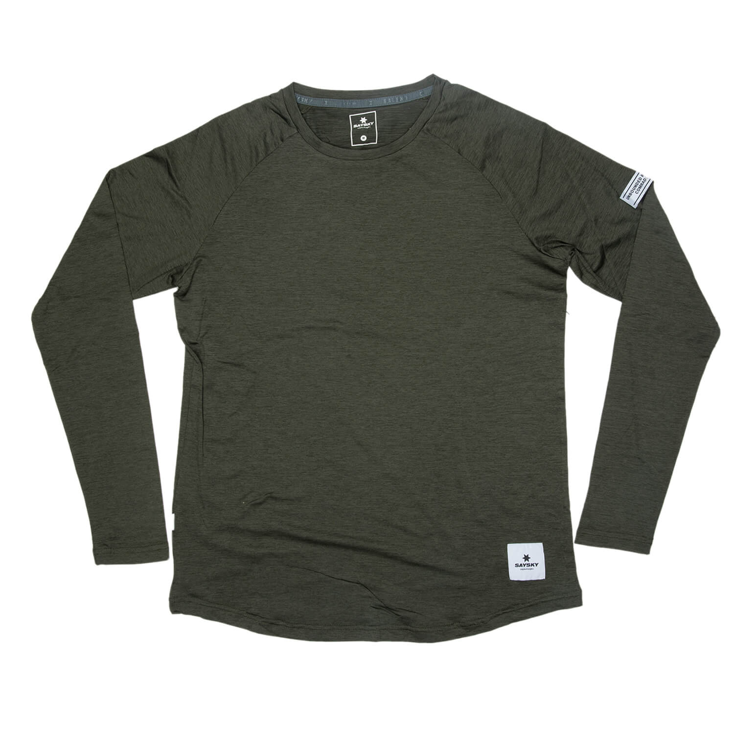 ランニングTシャツ(ロングスリーブ) XMRLS04 Clean Pace Longsleeve - Olive Melange [ユニセックス]