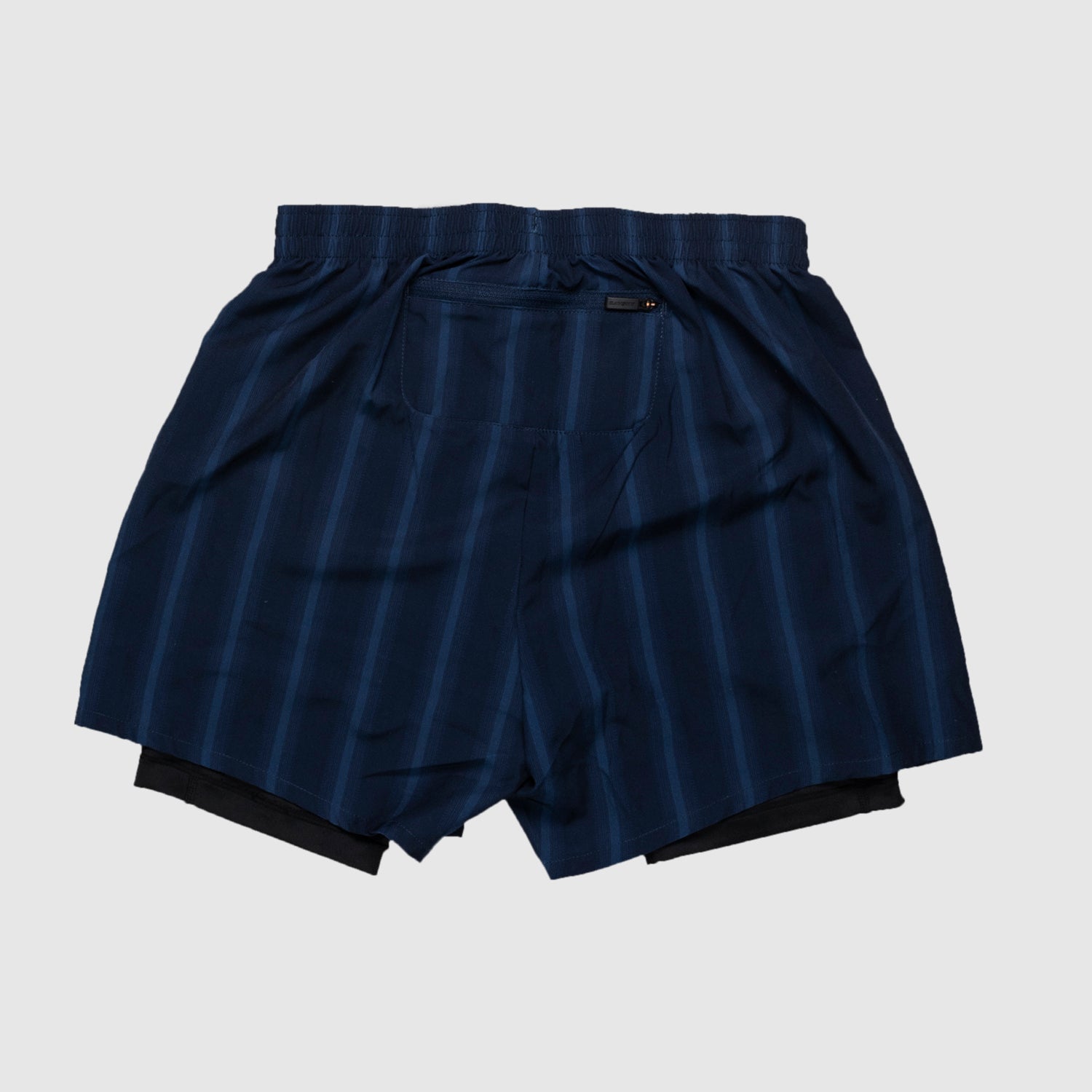 ランニングショーツ ZMRSH02 2-in-1 Shorts NN07 X SAYSKY - Black/Navy Stripe [ユニセックス]