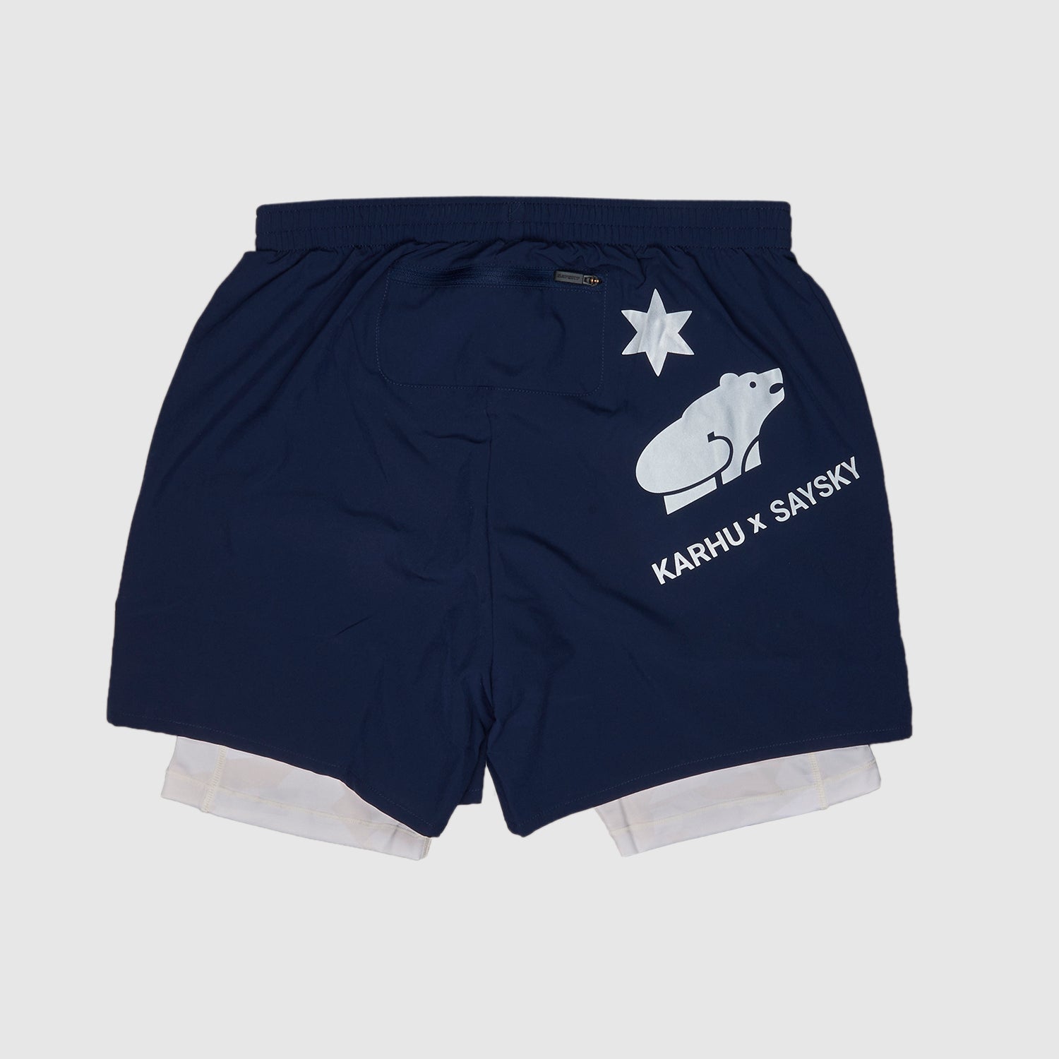 【オフィシャルWEB限定】ランニングショーツ ZMRSH10 2-in-1 Shorts Karhu X SAYSKY - Maritime Blue  [ユニセックス] XS