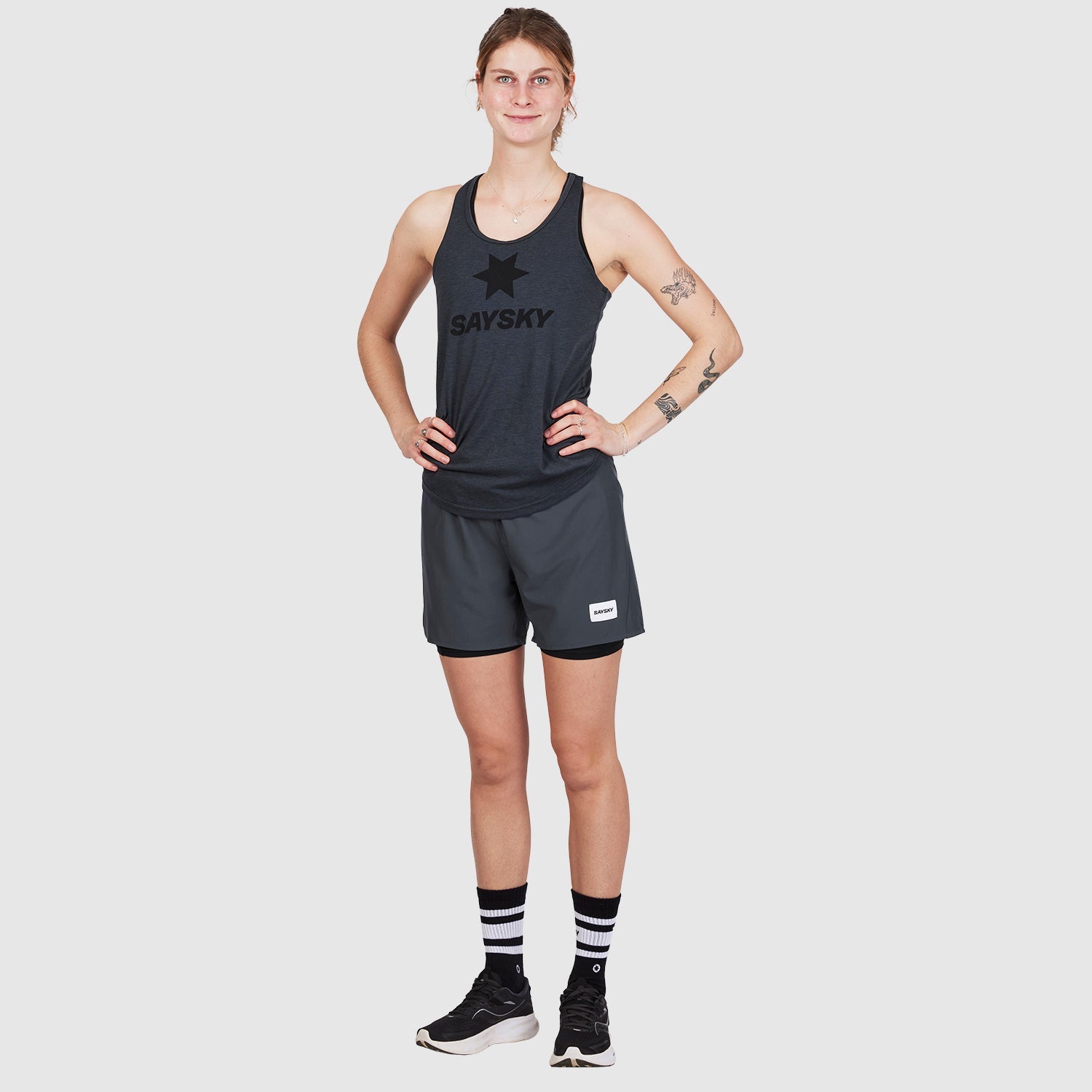 モーションシングレット XWRSI50c601 Wmns Motion Singlet - Grey [レディーズ]