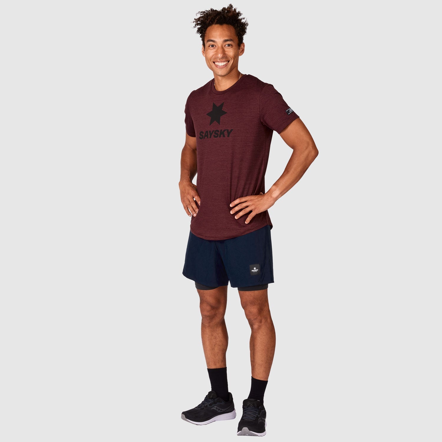 ランニングショーツ IMRSH05 2-in-1 Shorts - Sky Captain Dark Blue/Black [ユニセックス]