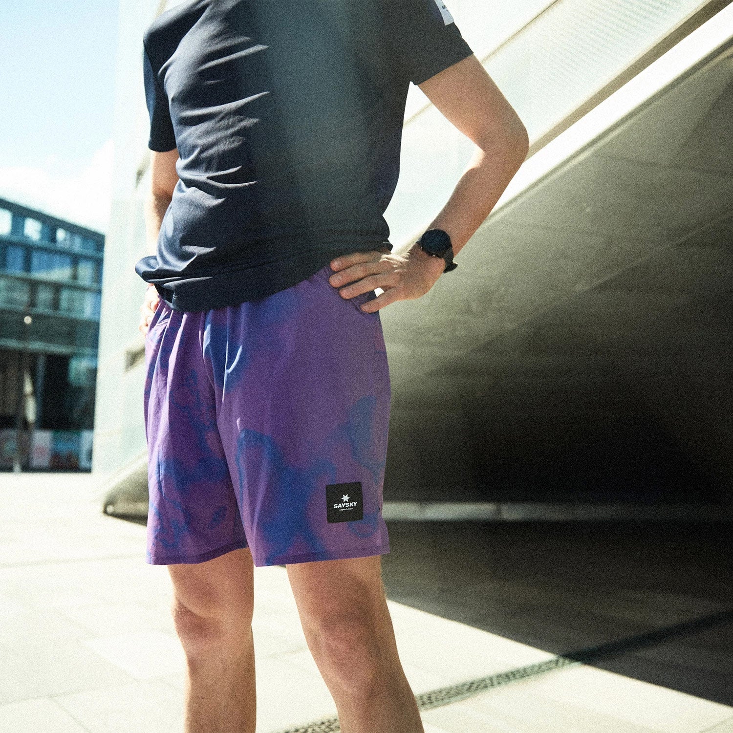 ランニングショーツ HMRSH09 Pace Long Shorts - Purple Toxicity [ユニセックス]