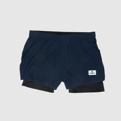 ランニングショーツ XGRSH02 Wmns 2-in-1 Shorts - Maritime Blue/Black [レディーズ]