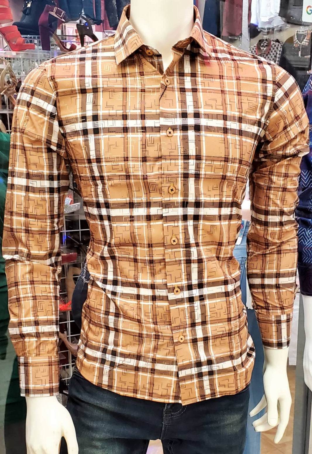 Fall Vibes Print Men's Long Sleeve Shirt – 4Mens Fashion