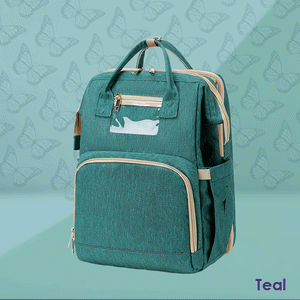 teal baby changing bag