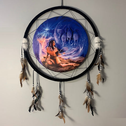 Mt Meru - Dream catcher Indian with Wolves