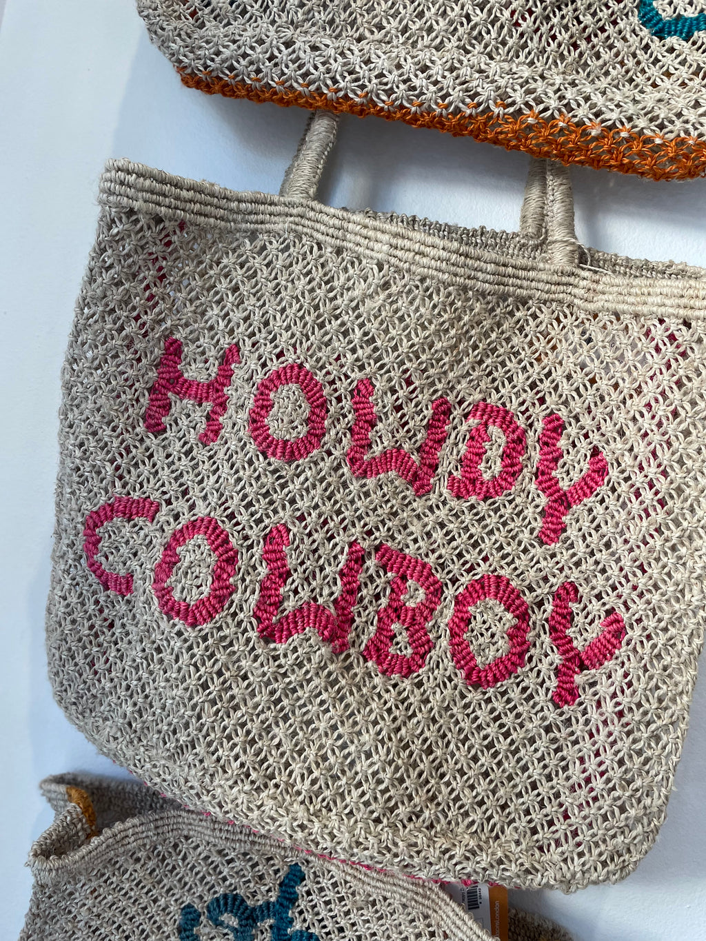 THE JACKSONS Howdy Cowboy Jute Bag